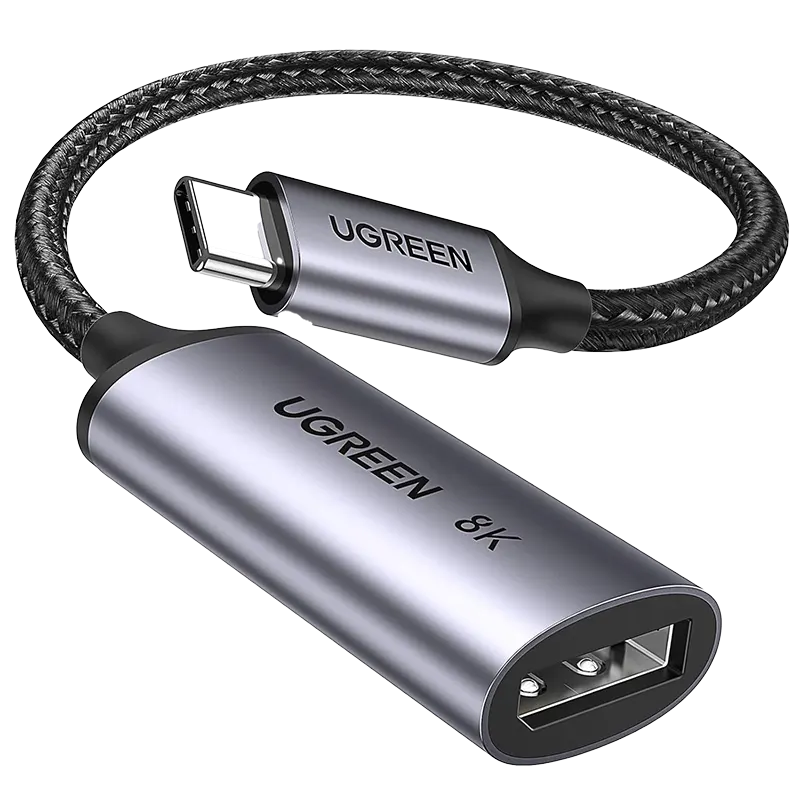UGREEN CM654 USB-C to DisplayPort 1.4 8K Adapter Cable 10cm Mascom International.webp